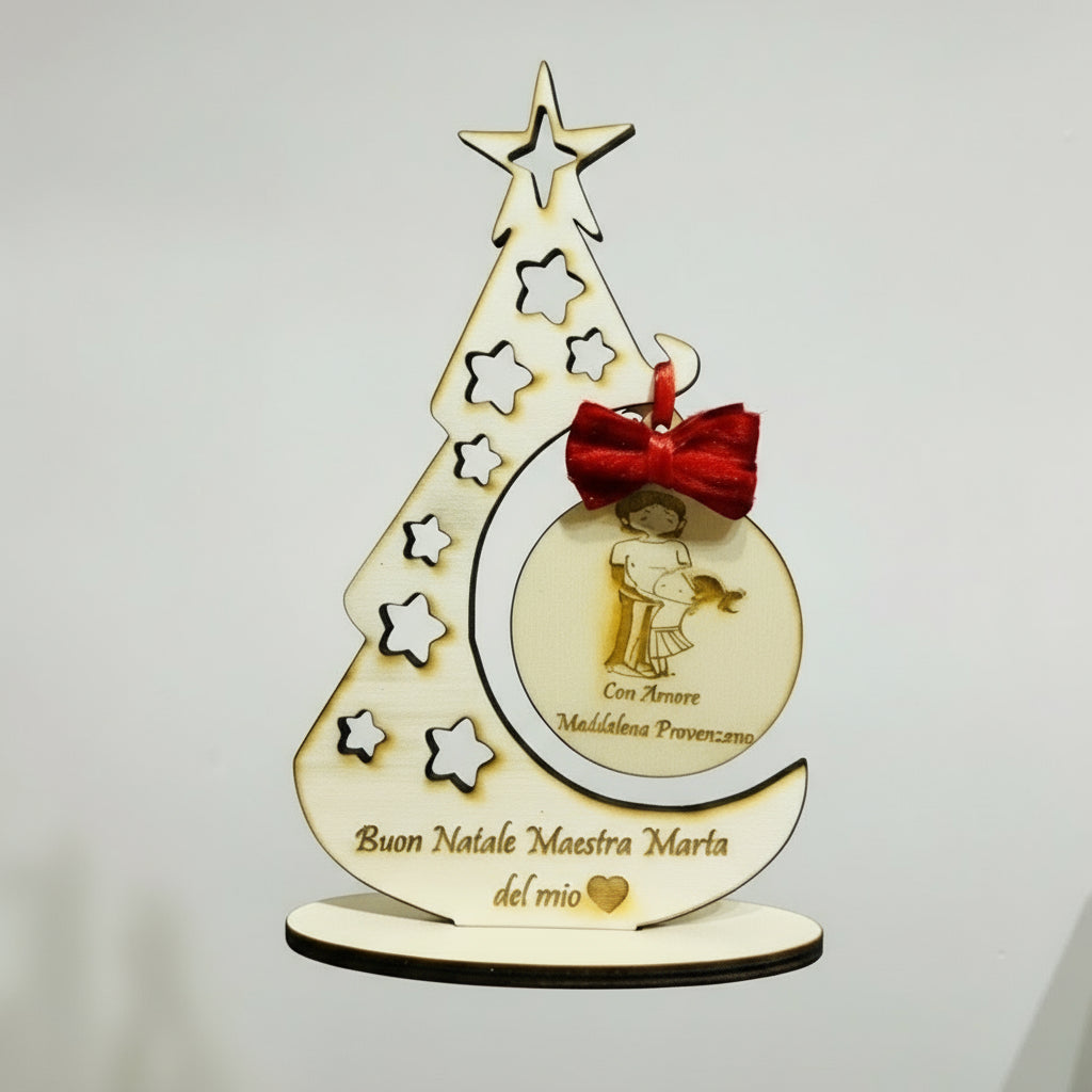 Albero Di Natale in legno Personalizzato