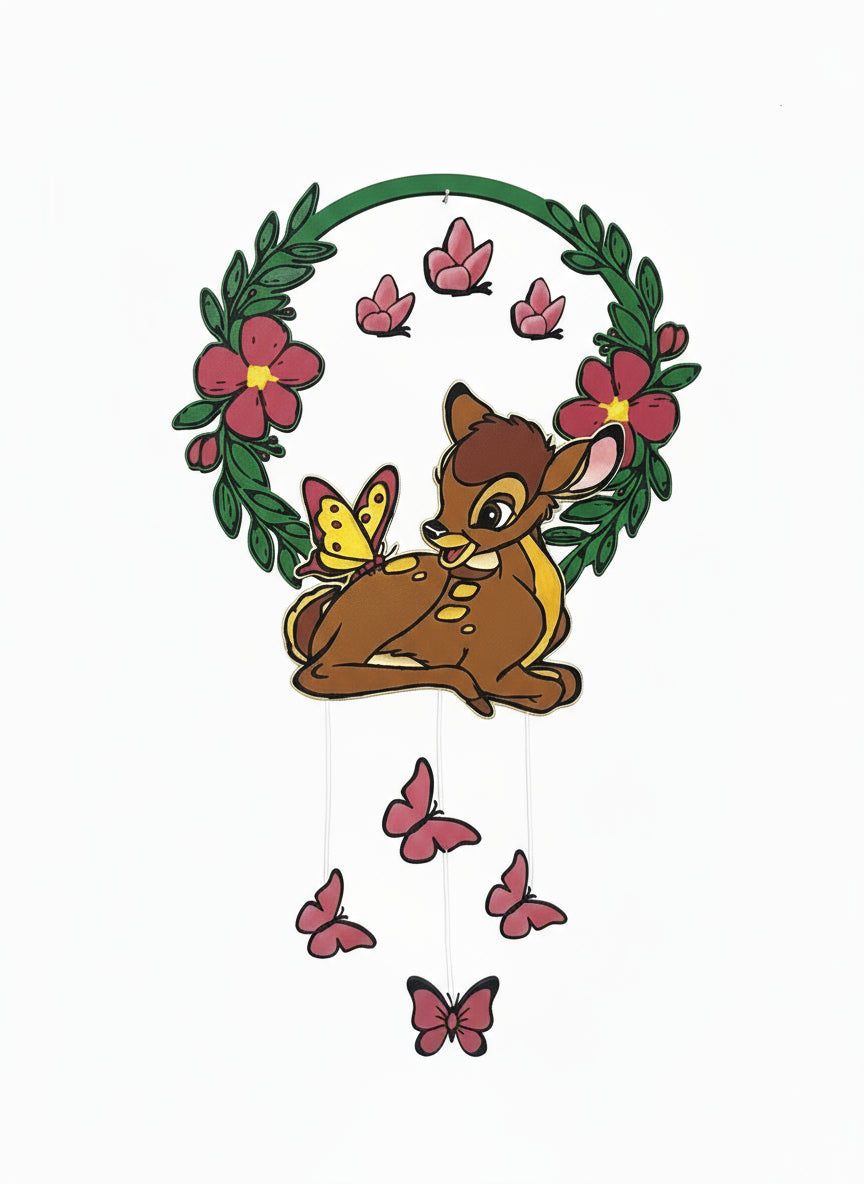 Fiocco nascita Bambi personalizzabile