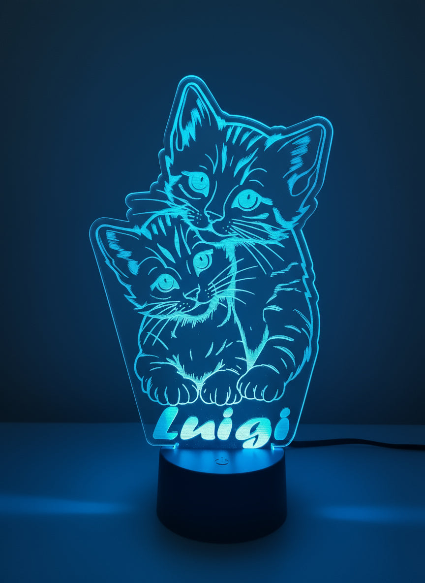 Lampada per bambini gatti