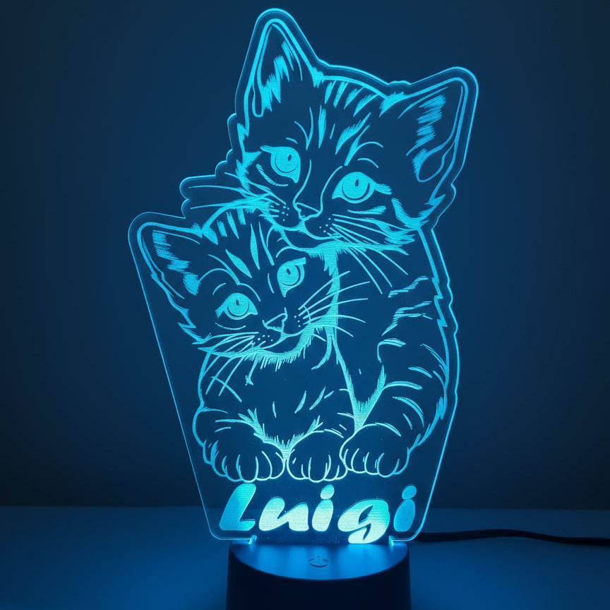 Lampada per bambini gatti - MC Creazioni