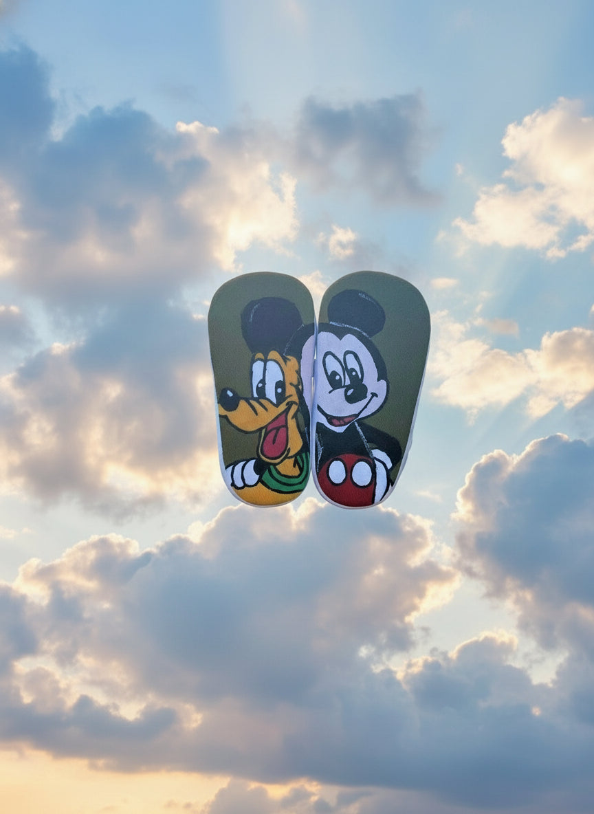 Scarpette per neonati Topolino e Pluto