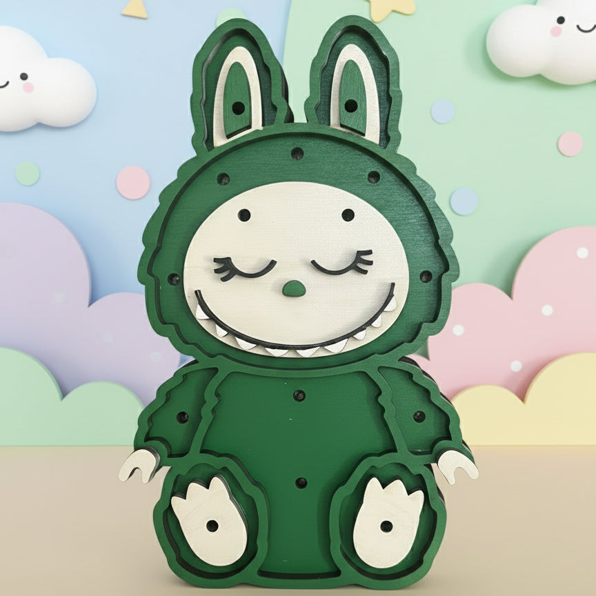 Lampada LED da Cameretta in Legno – Labuba Verde