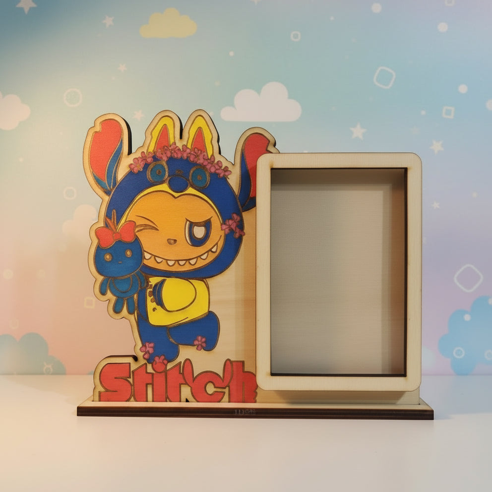 Cornice Personalizzata in Legno Stitch Blu