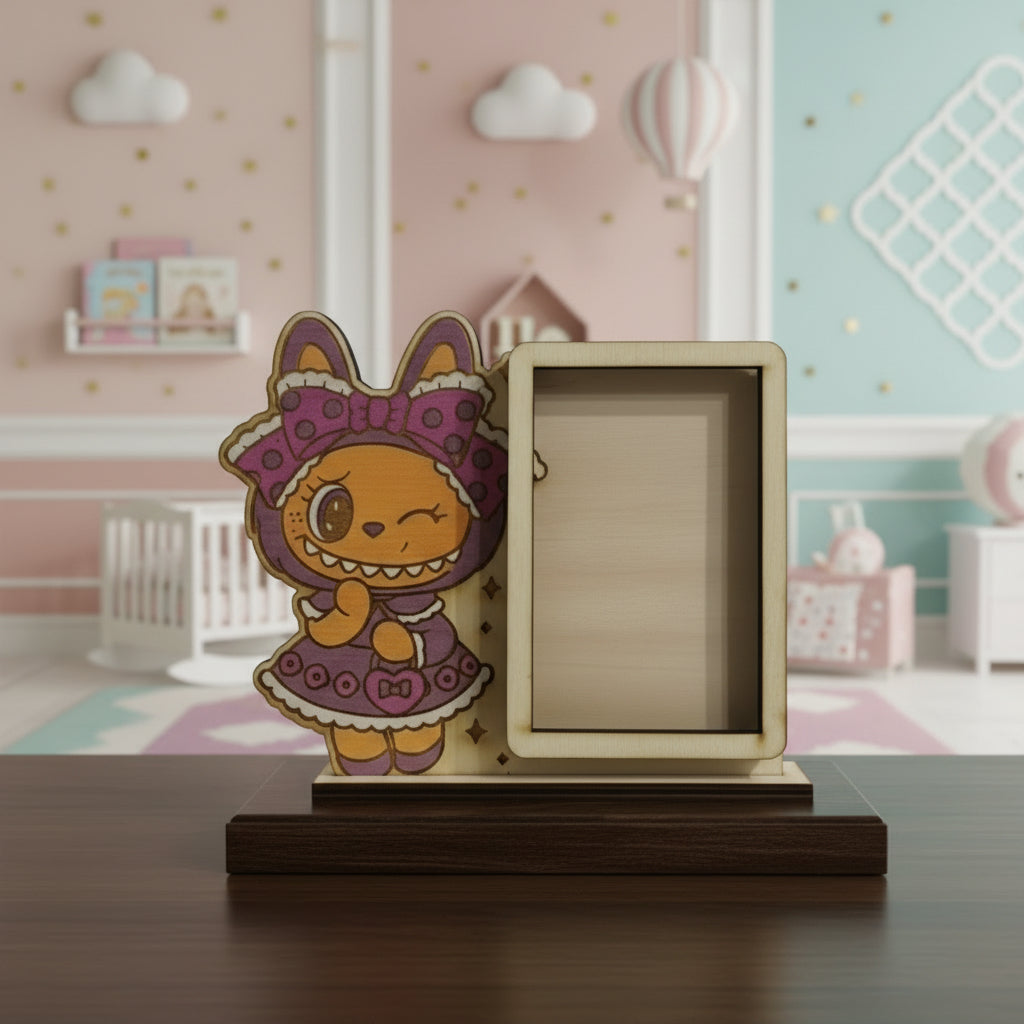 Cornice Personalizzata in Legno Labubu