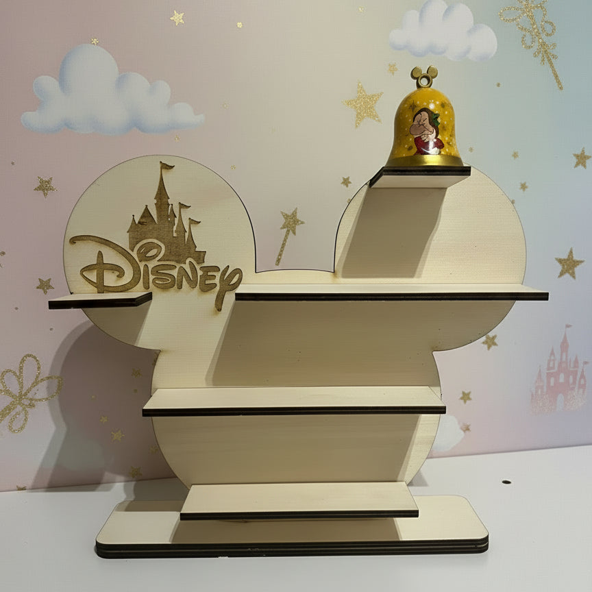 Espositore in Legno a Forma di Topolino – Scaffale Disney per Collezioni e Decorazioni