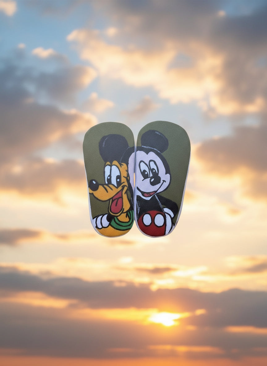 Scarpette per neonati Topolino e Pluto