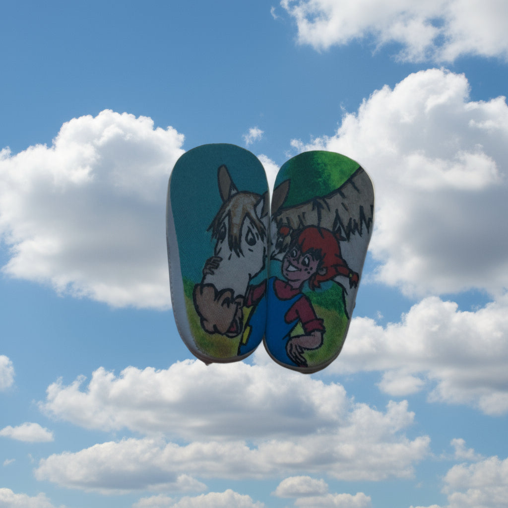 Scarpette per neonati Pippi calze lunghe