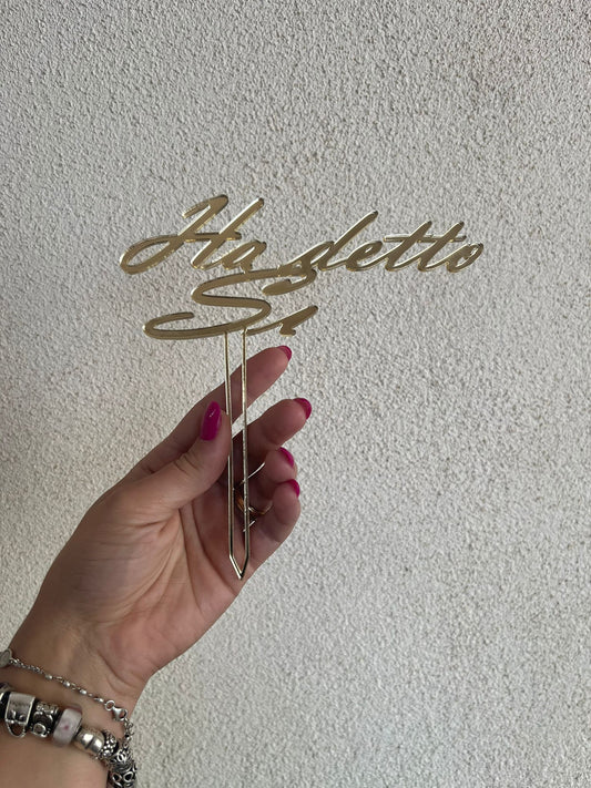 Scritte in plexiglass