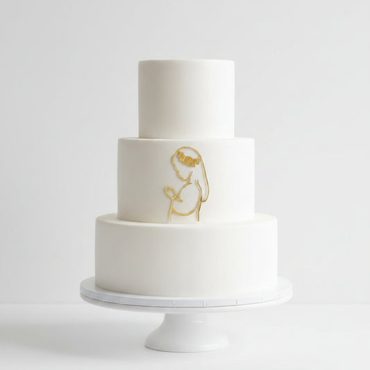 Cake topper personalizzato in plexiglass – Bambina Comunione