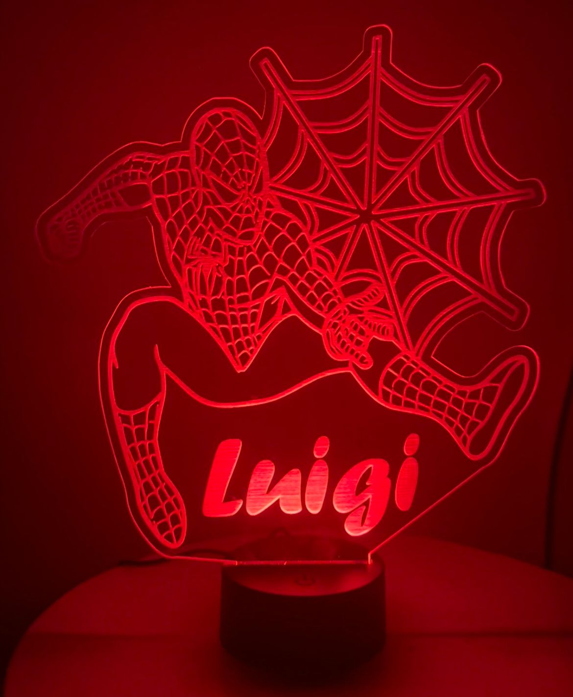 Lampada per bambini spiderman