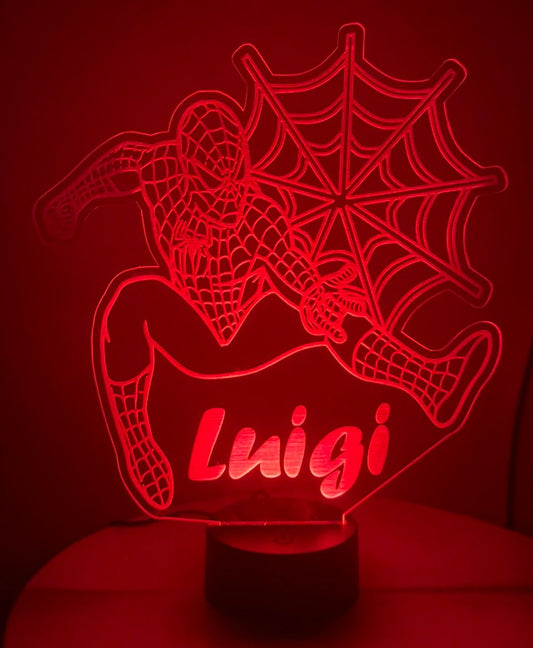 Lampada per bambini spiderman