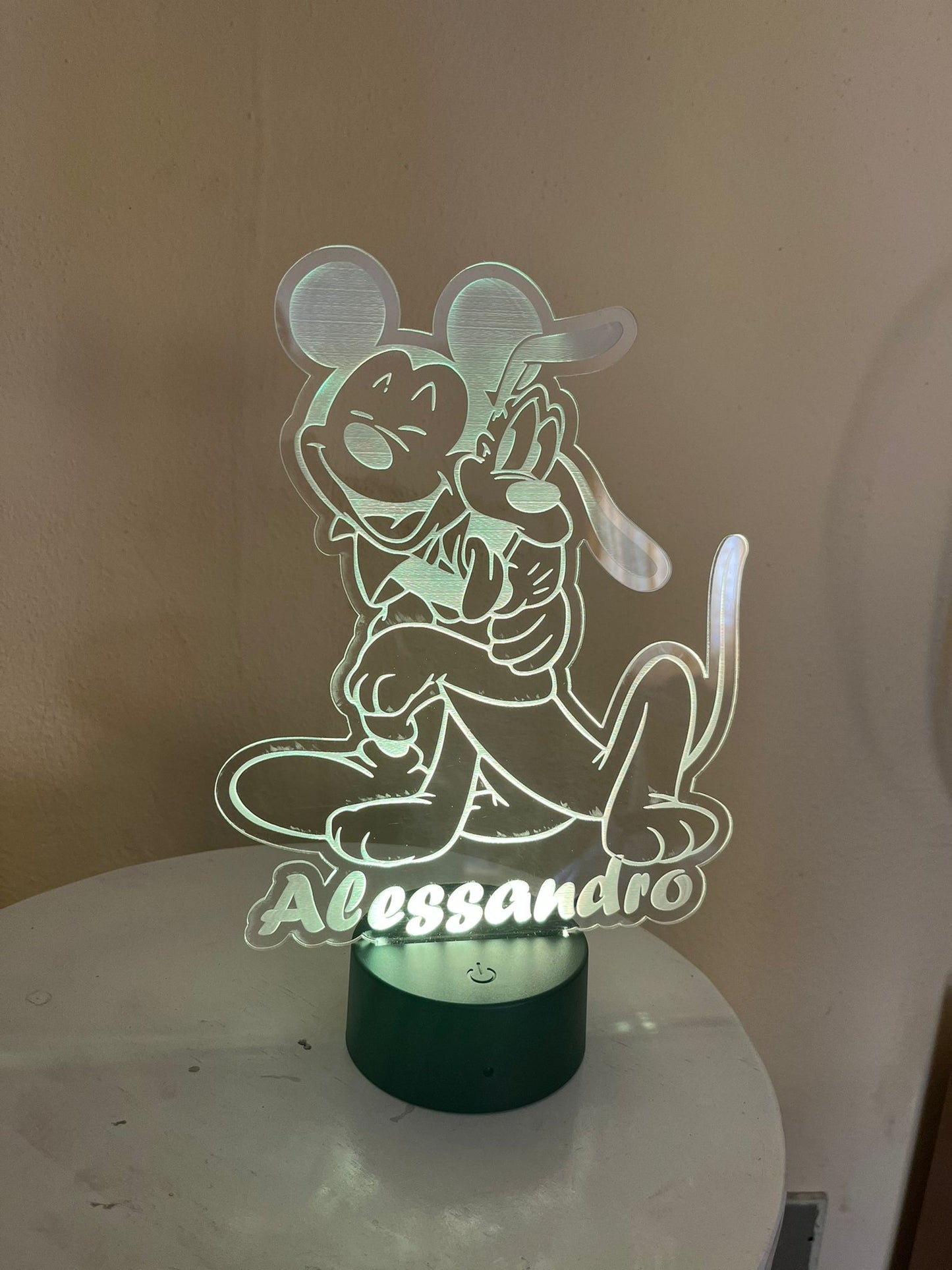 Lampada per bambini topolino e pluto