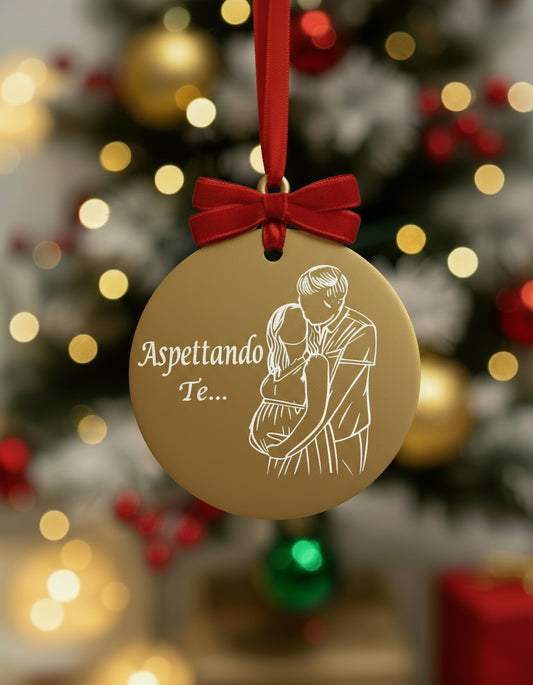 Pallina di Natale "Aspettando Te"