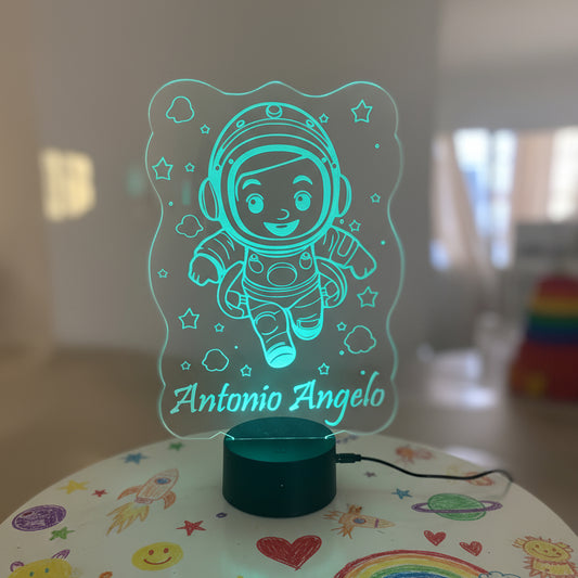 Lampada LED Personalizzata – Little Angel