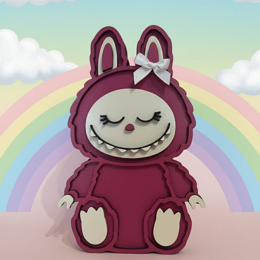 Lampada LED da Cameretta in Legno – Labuba Fuxia