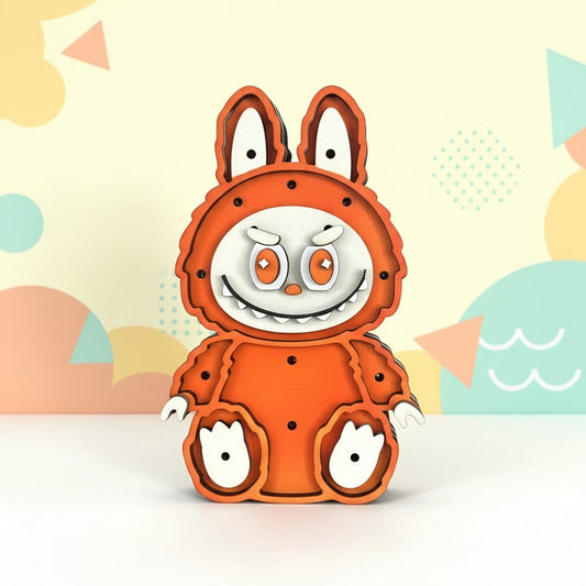 Lampada LED da Cameretta in Legno – Labuba Arancione