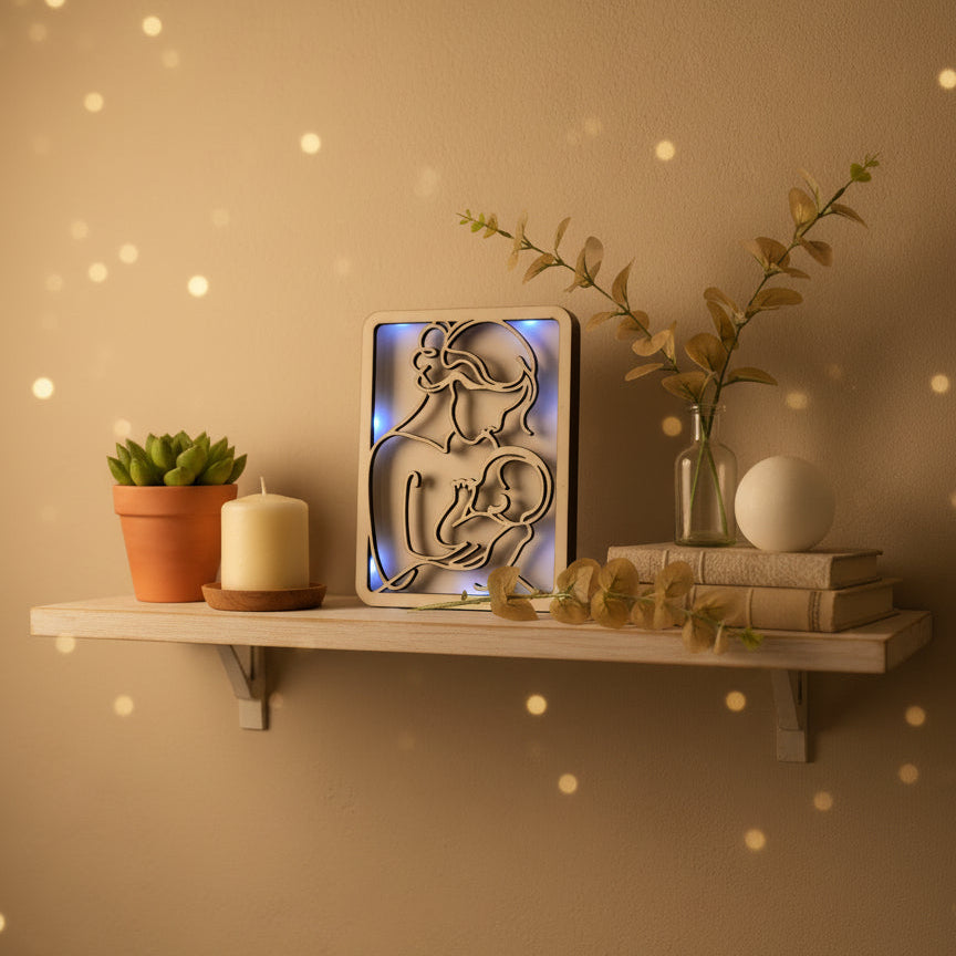 Regalo Personalizzato Mamma e Figlio – luci led