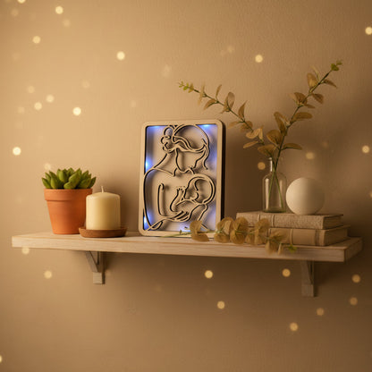 Regalo Personalizzato Mamma e Figlio – luci led