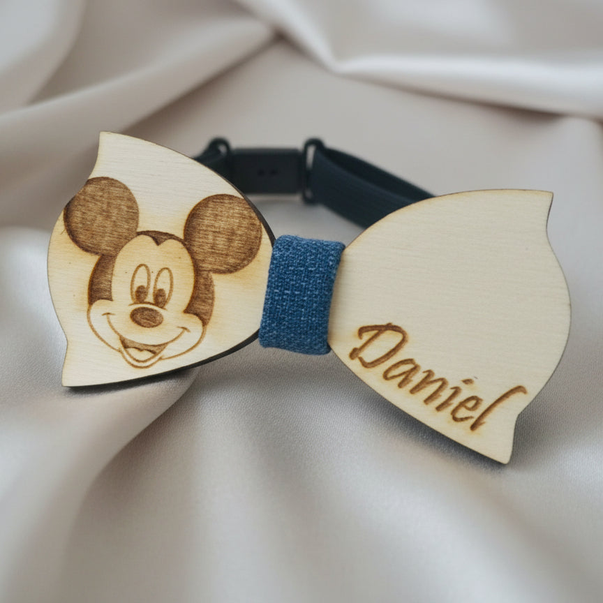 Papillon In Legno Topolino - MC Creazioni  