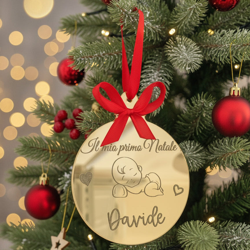 Pallina di Natale "Il mio primo Natale Davide"