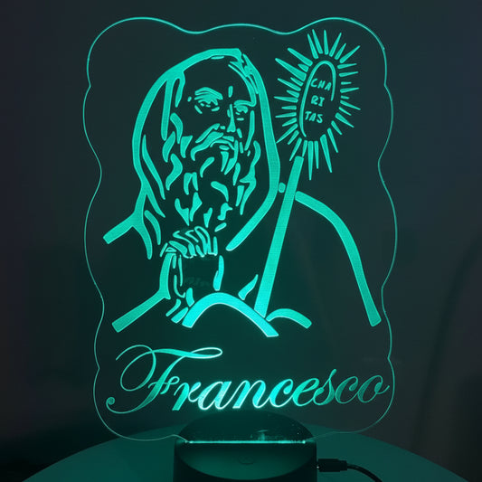Lampada LED Personalizzata –  San Francesco Di Paola