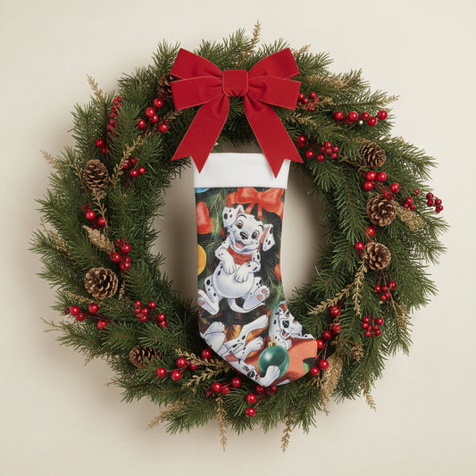 Calza Natalizia La carica dei cento e uno -Personalizzabile con Nome in Plexiglass o Legno