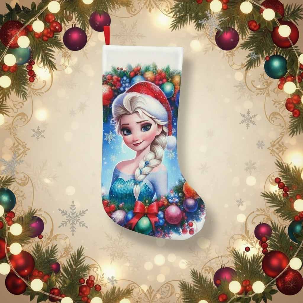Calza Natalizia Frozen - Personalizzabile con Nome in Plexiglass o Legno - MC Creazioni  