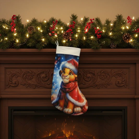 Calza Natalizia Disney Il Re LEONE  - Personalizzabile con Nome in Plexiglass o Legno