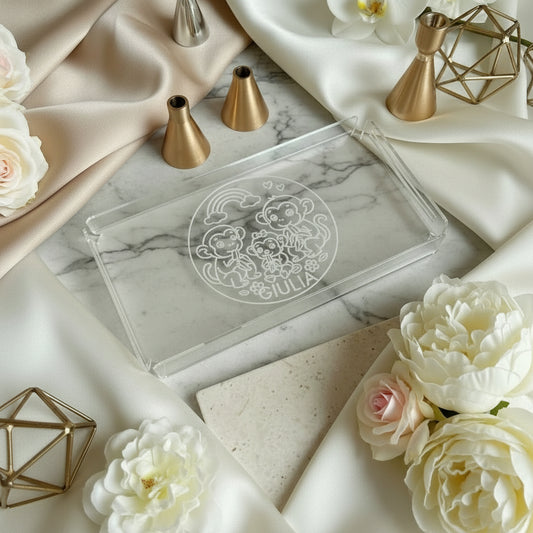 Vassoio in Plexiglass Personalizzato con Incisione