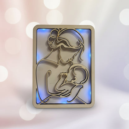 Regalo Personalizzato Mamma e Figlio – luci led