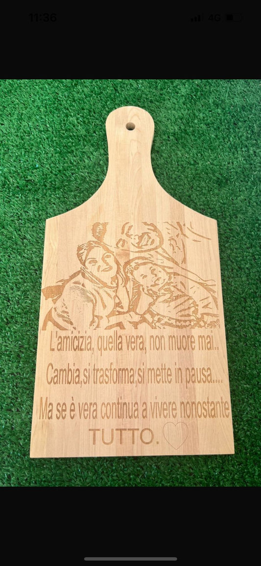 Taglieri personalizzati con foto incisa
