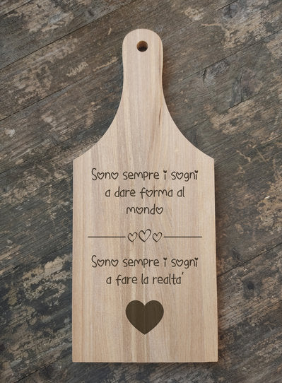 Taglieri personalizzati con dedica incisa